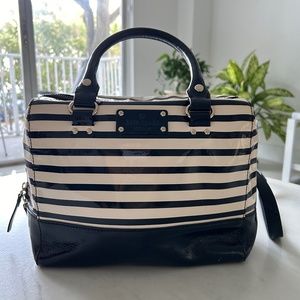 Kate Spade two way bag stripped B/W